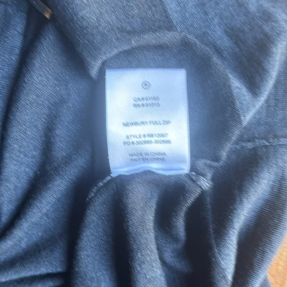 NWOT Robert Barakett 100% Marino Wool Full Zip Up Lightweight Cardigan Navy XXL